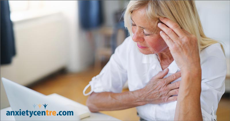 Can anxiety symptoms occur on just one side of the body?