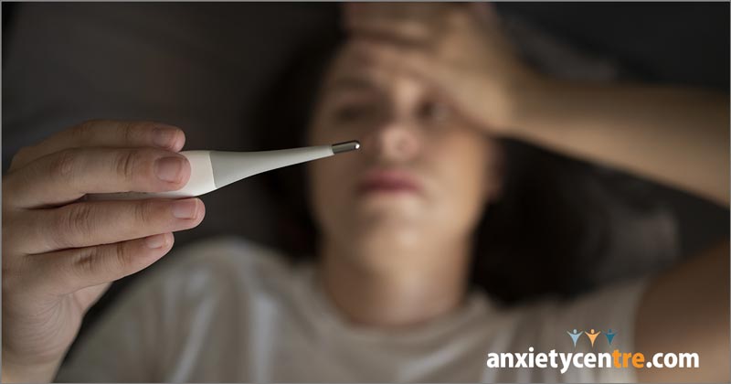body temperature changes anxiety symptoms