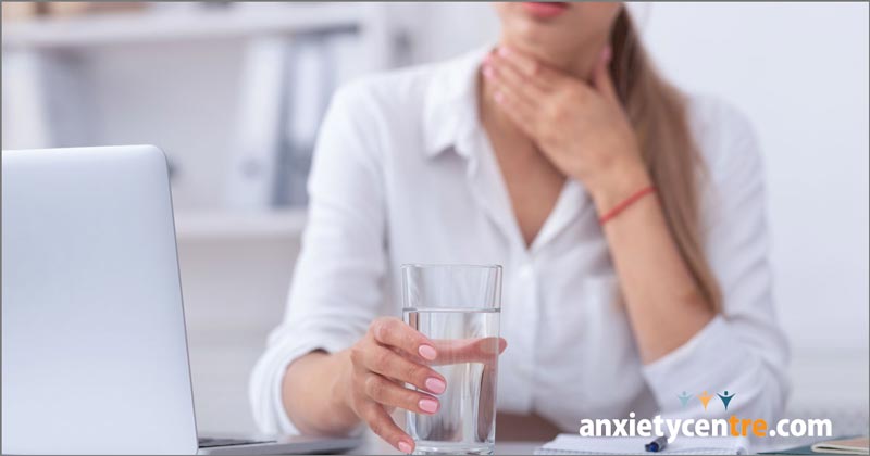 difficulty swallowing anxiety symptom