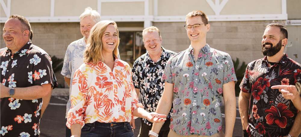 Team laughing