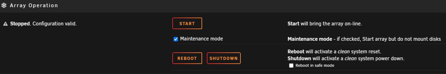Maintmode