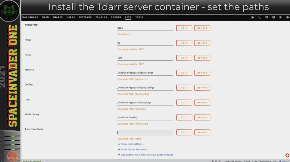 Tdarr spaceinvaderone